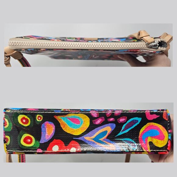 **$OLD**Consuela Sophie Black Swirly Midtown Crossbody Multicolor NWOT - Picture 8 of 10